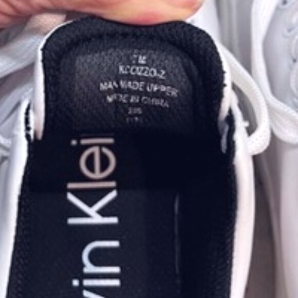 Calvin Klein Trainers-White/Black-Size 7-NWOT - Picture 7 of 9